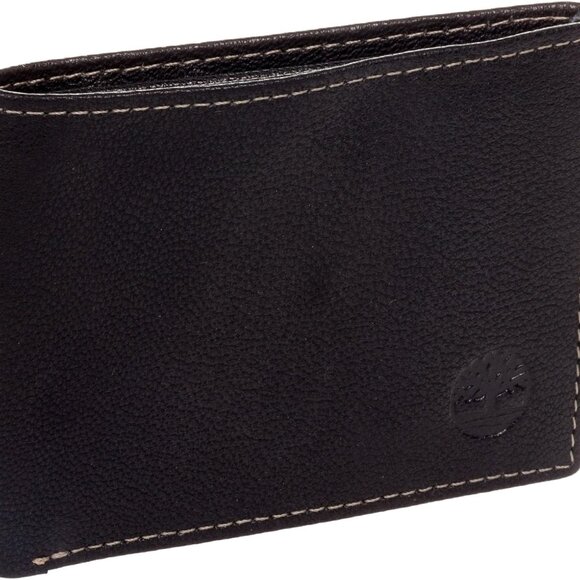 Men's Blix Slimfold Leather Wallet, Black, One Size - Picture 1 of 4